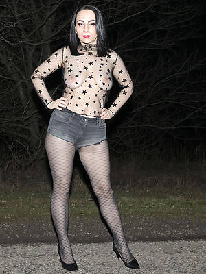 woman in see through garments flaunts her tits