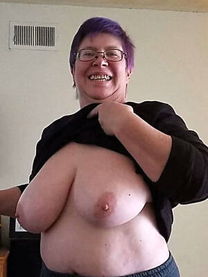 extensive grown-up breast displaying her pussy